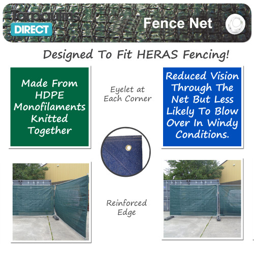 Fence Net 1.8m x 3.45m 150gsm