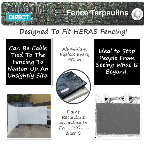 Fence Tarp - Flame Retardant 140gsm