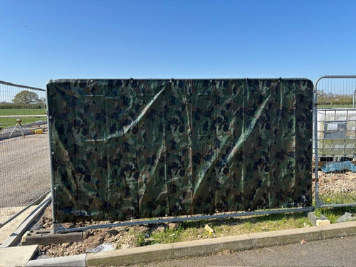 Fence Tarp Standard 1.76 x 3.41m Camo/Green 110gsm - Pack of 20