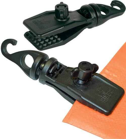 Hippo Swivel Clip - Tarp Clip - Black Single